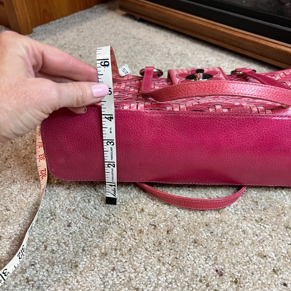 Isabella Fiore Rare Pink Weave Purse like new - Picture 10 of 10